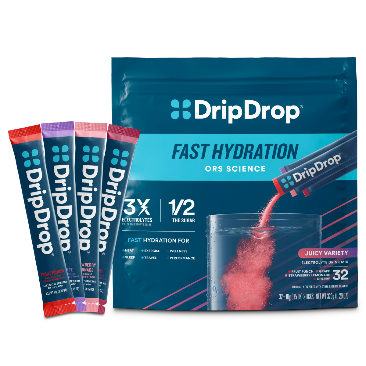 dripdrop-juicy-variety-pack-electrolyte-powder-8-oz-sticks-32-count-w6 Juicy_Variety_-_32ct_-_Transparent.png