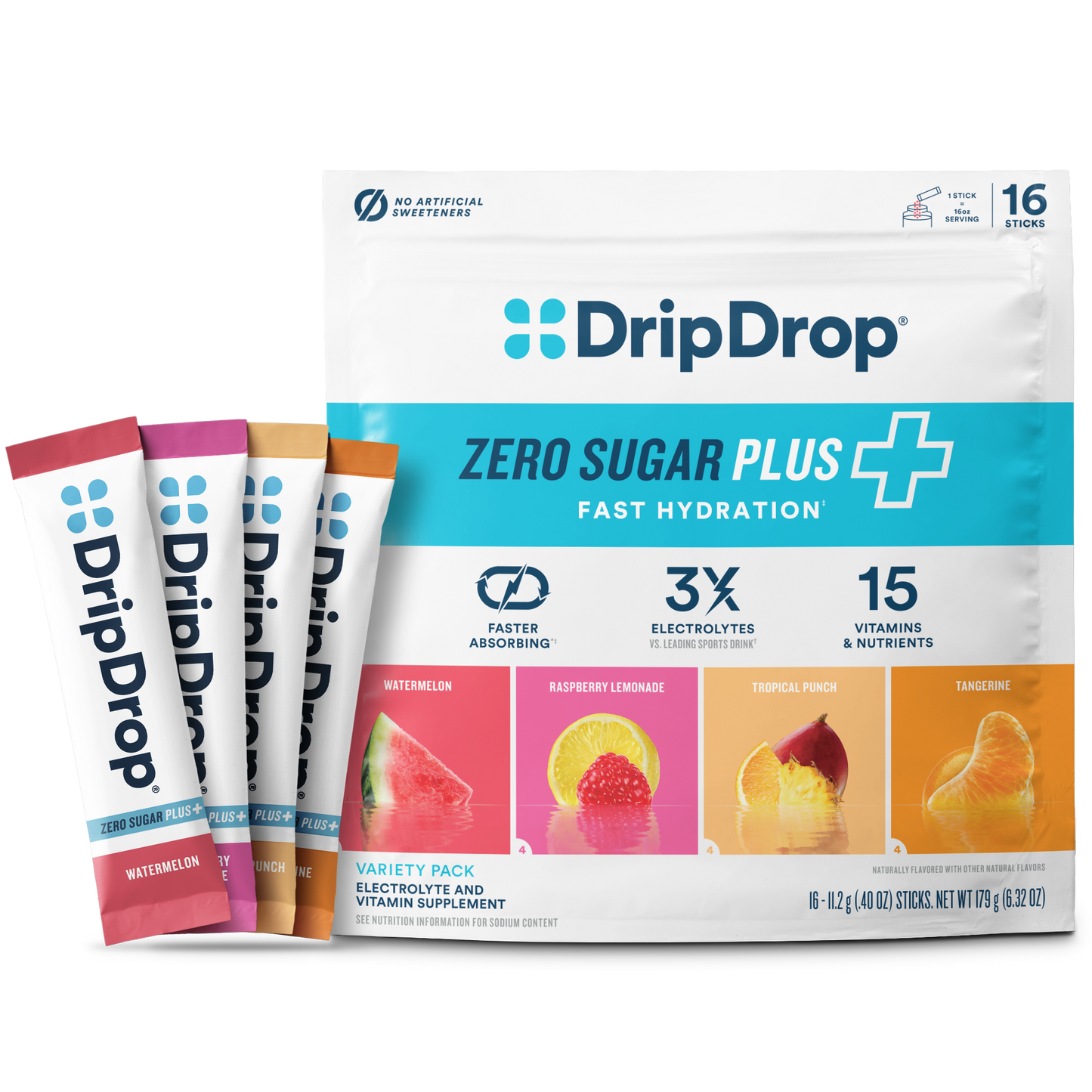 dripdrop-zero-sugar-plus-watermelon-tangerine-tropical-punch-raspberry-lemonade-16-oz-sticks-16-count-u0 Pouch_16ct_Front16ozSticks_VSPlus_Variety_A.png